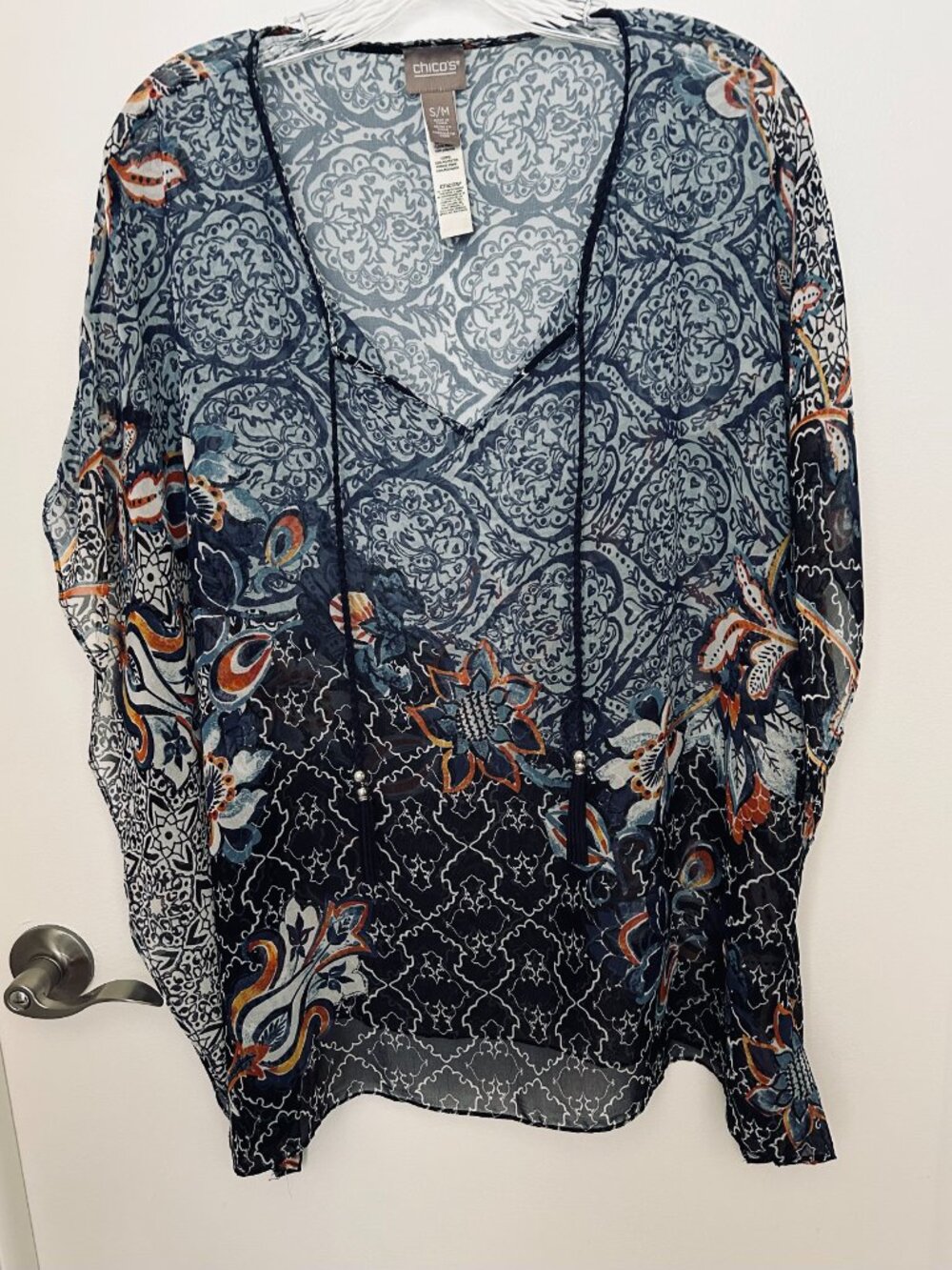 Chico's  Sheer Poncho - Size S/M